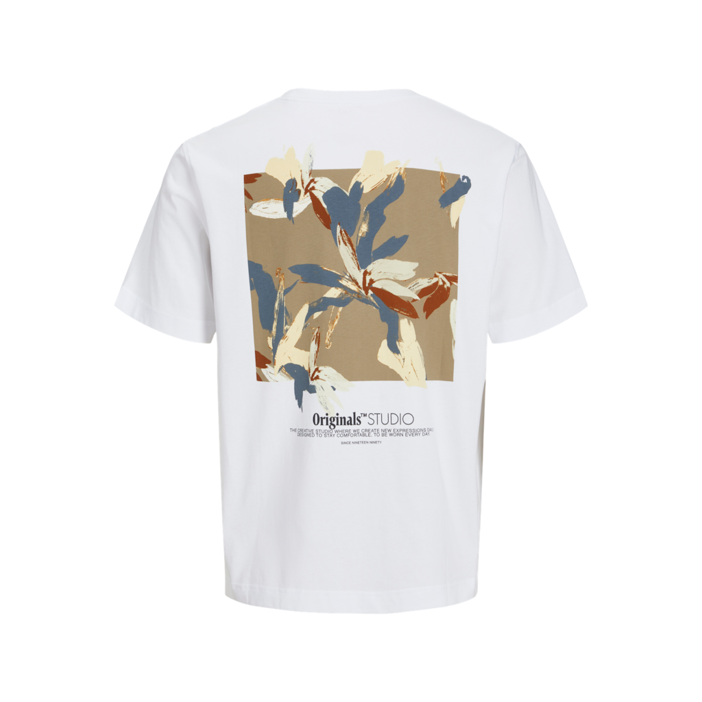 T-shirt Με Πίσω Στάμπα Floral