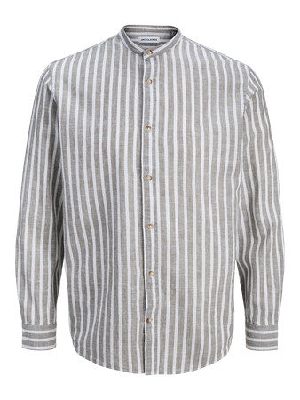 Μάο Ριγέ Λινό Πουκάμισο JJ