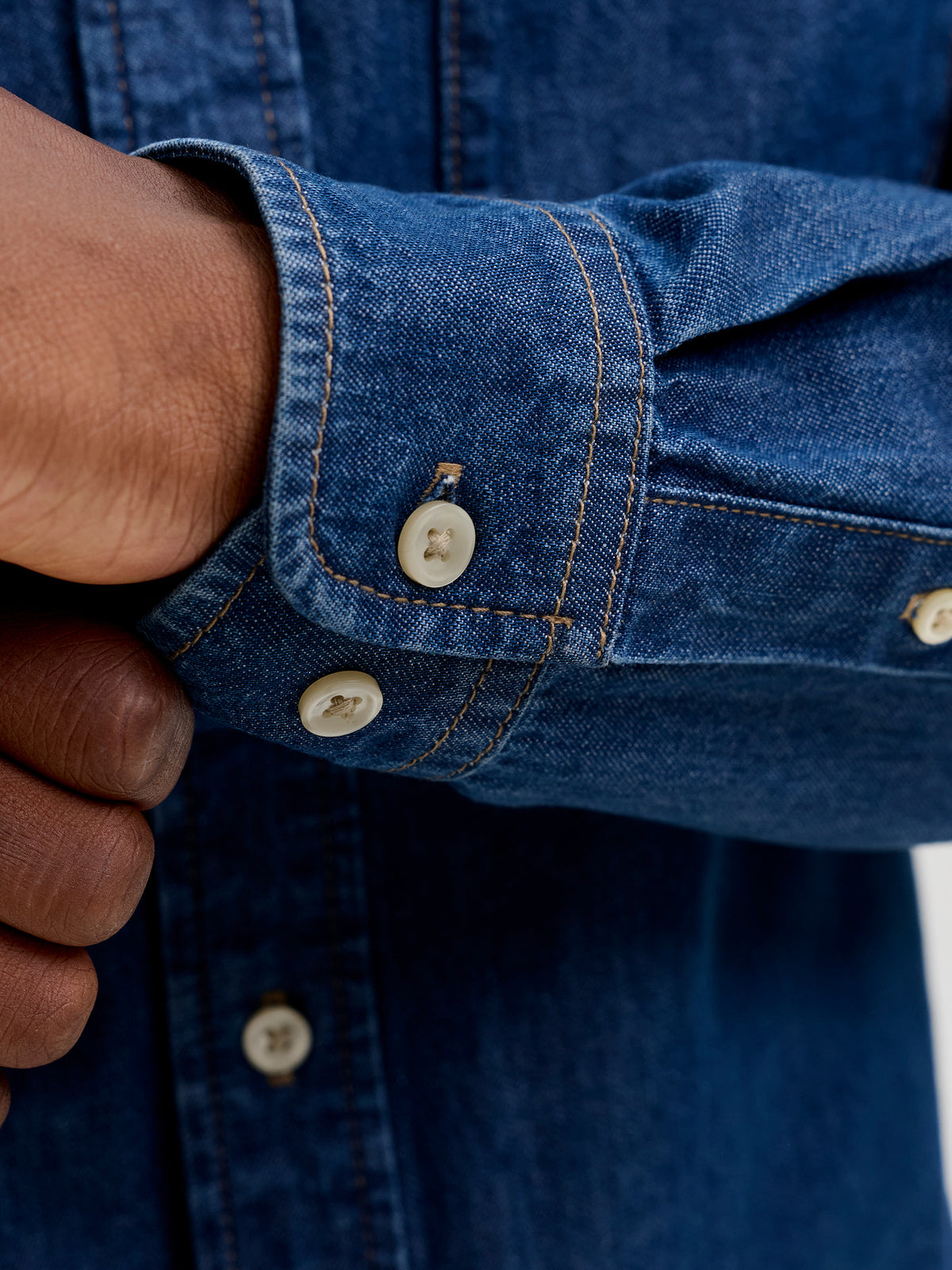 Μπλε Denim Πουκάμισο JJ