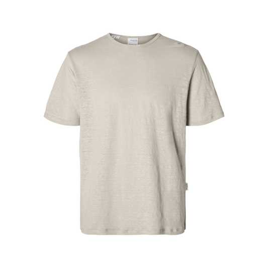 Λινό Μοντέρνο T-shirt Selected