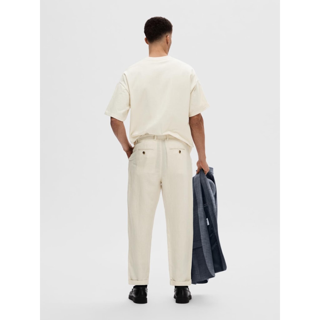 Λινό Loose Παντελόνι Selected