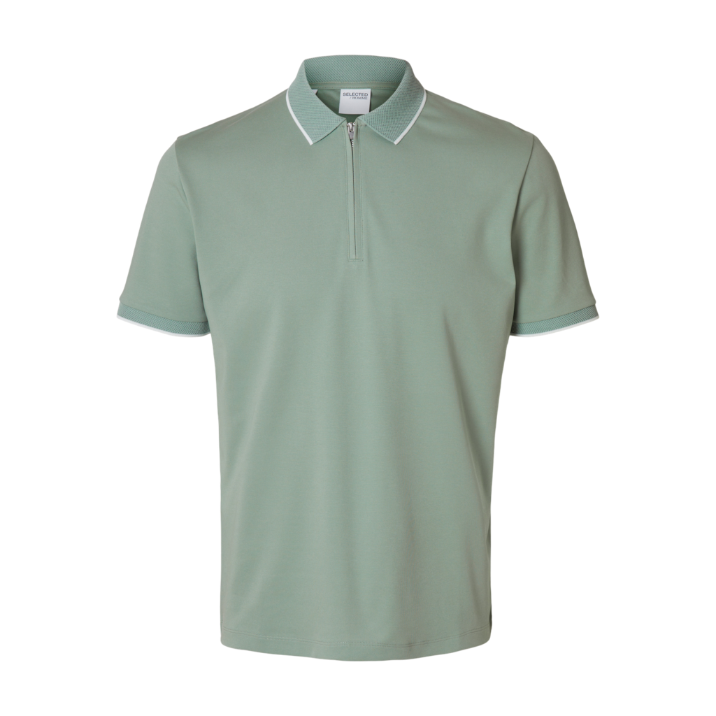 Βαμβακερό Polo Με Φερμουάρ Selected