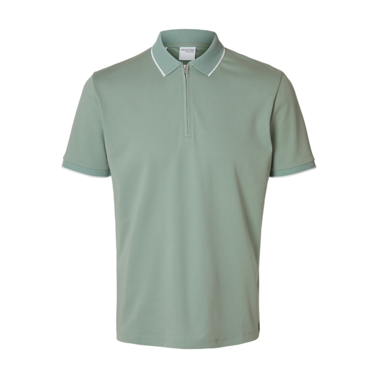 Βαμβακερό Polo Με Φερμουάρ Selected