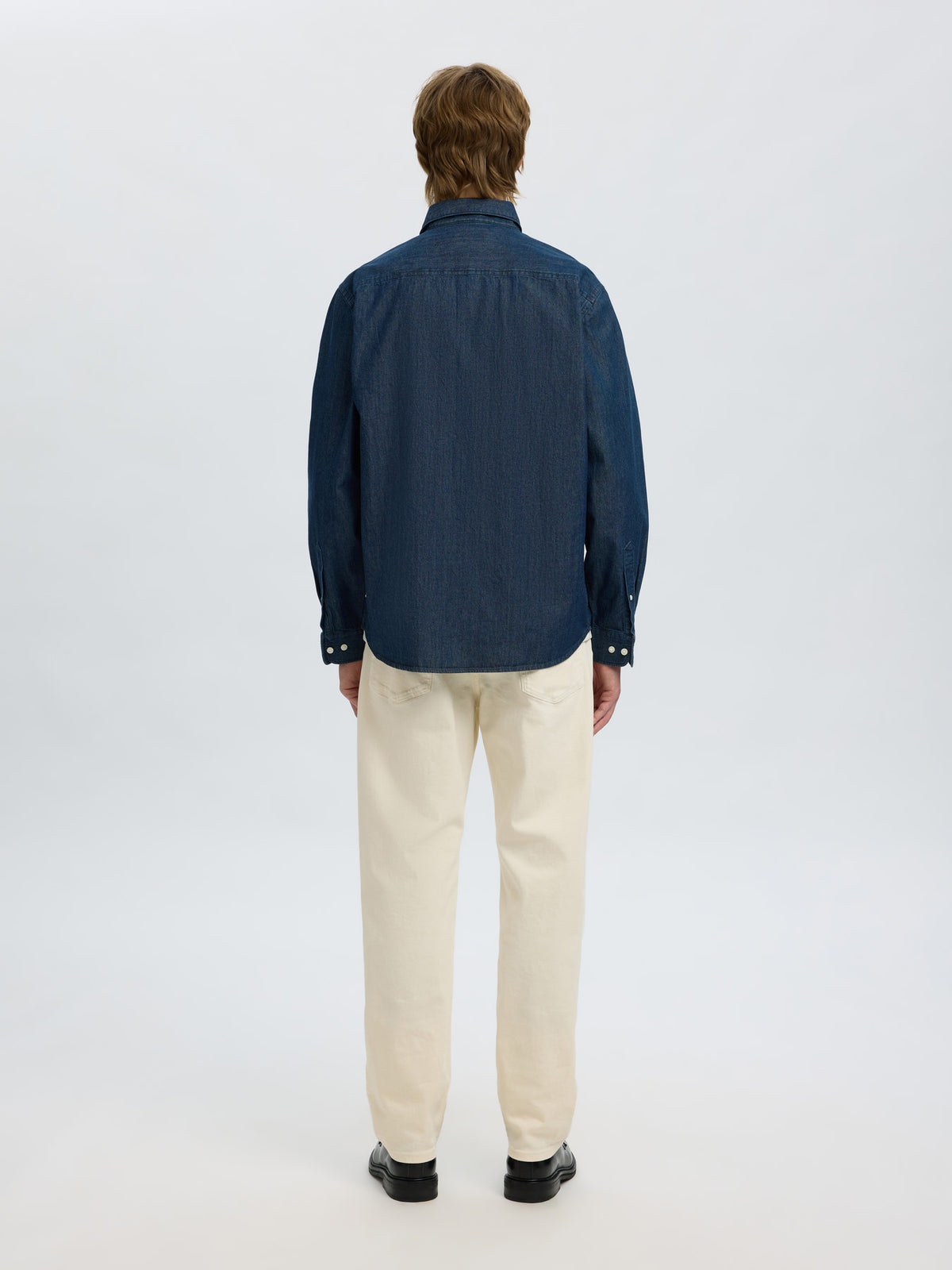 Denim Πουκάμισο Σκούρο Μπλε Selected