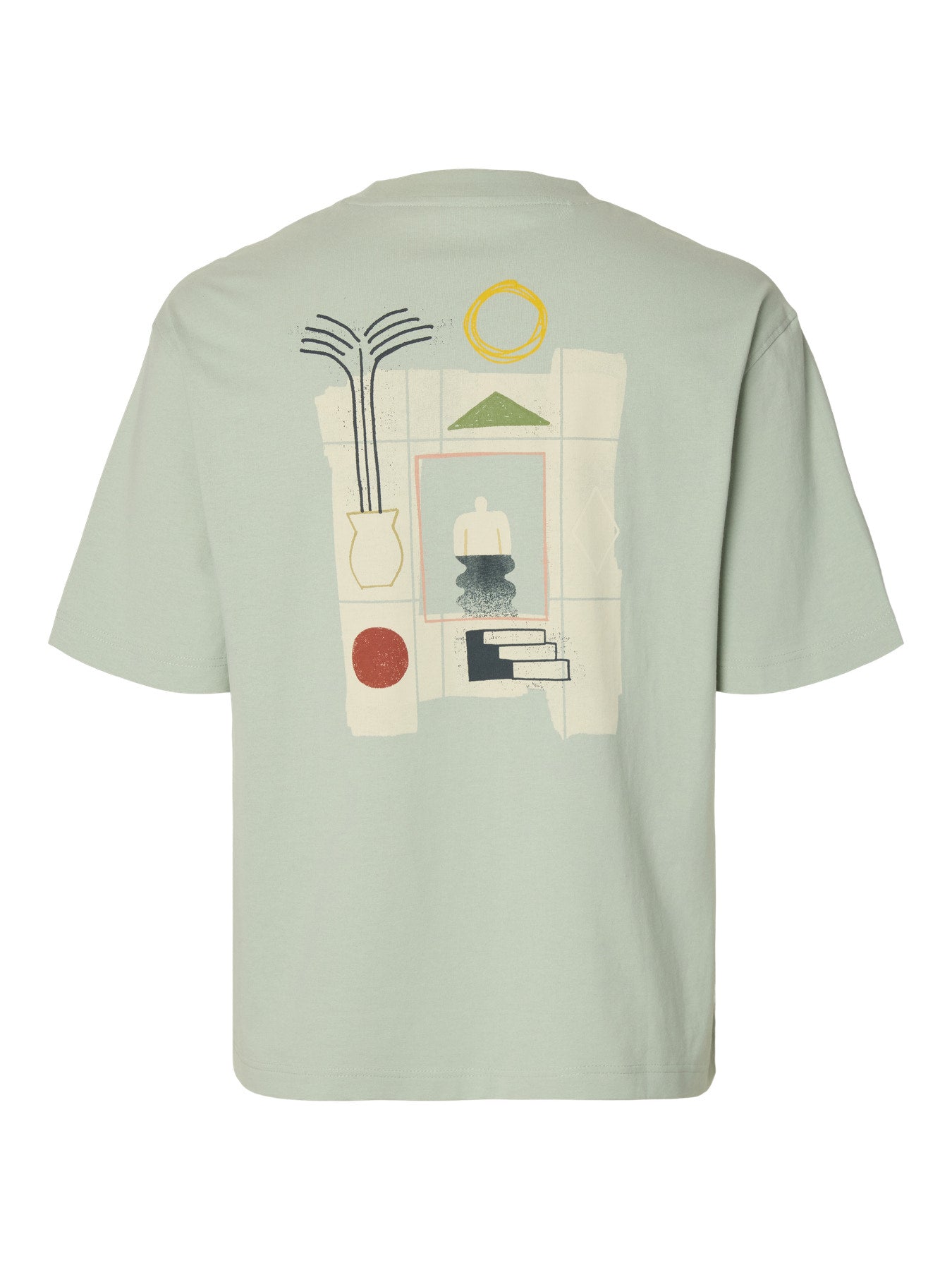 Oversized T-Shirt με Back Print Selected