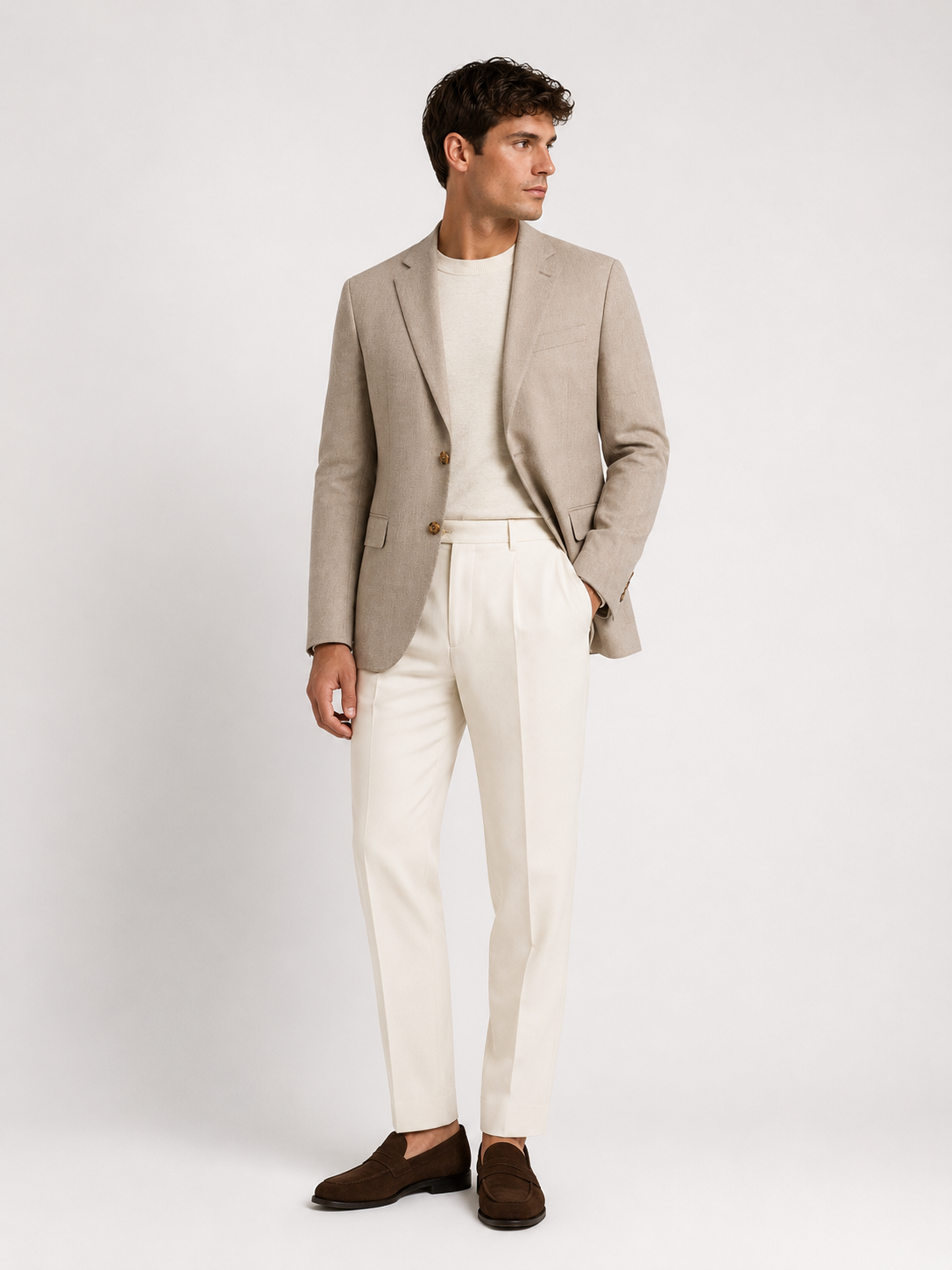 Λινο Σακάκι Slim Fit Premium