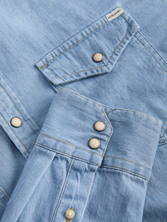 Denim Πουκάμισο σε Γαλάζιο JJ