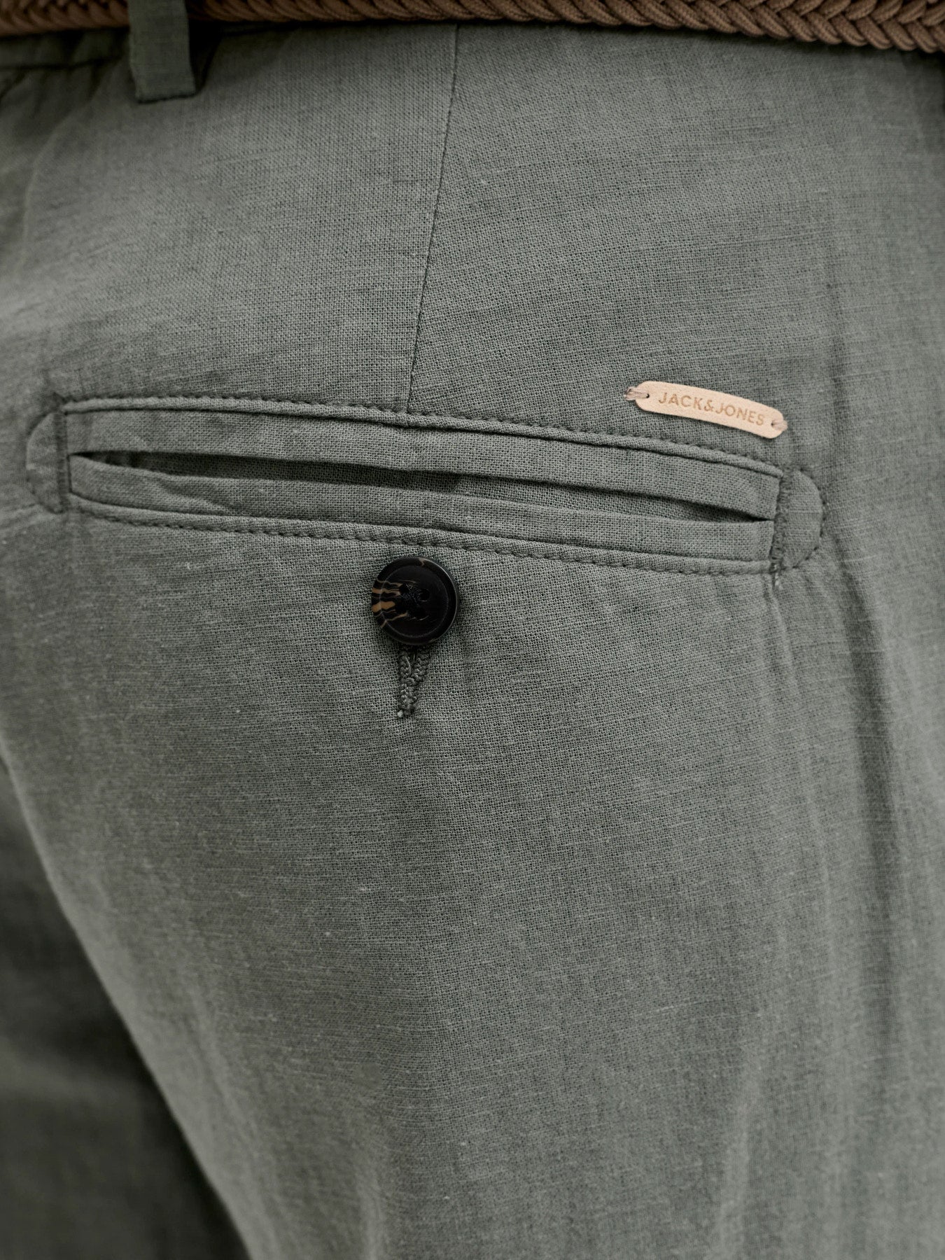 Λινό Λαδί Παντελόνι JJ