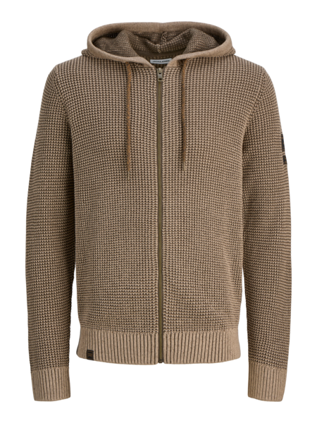Πλεκτή Ζακέτα με Κουκούλα JJ