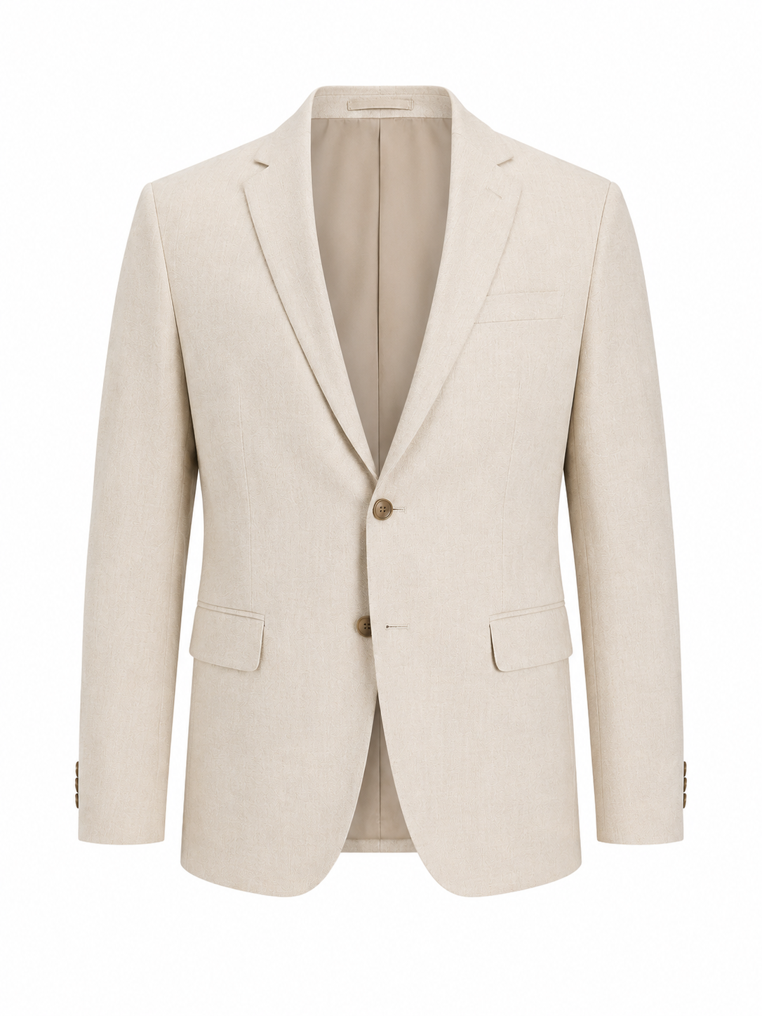 Λινό Κοστούμι Με Γιλέκο Slim Fit Premium