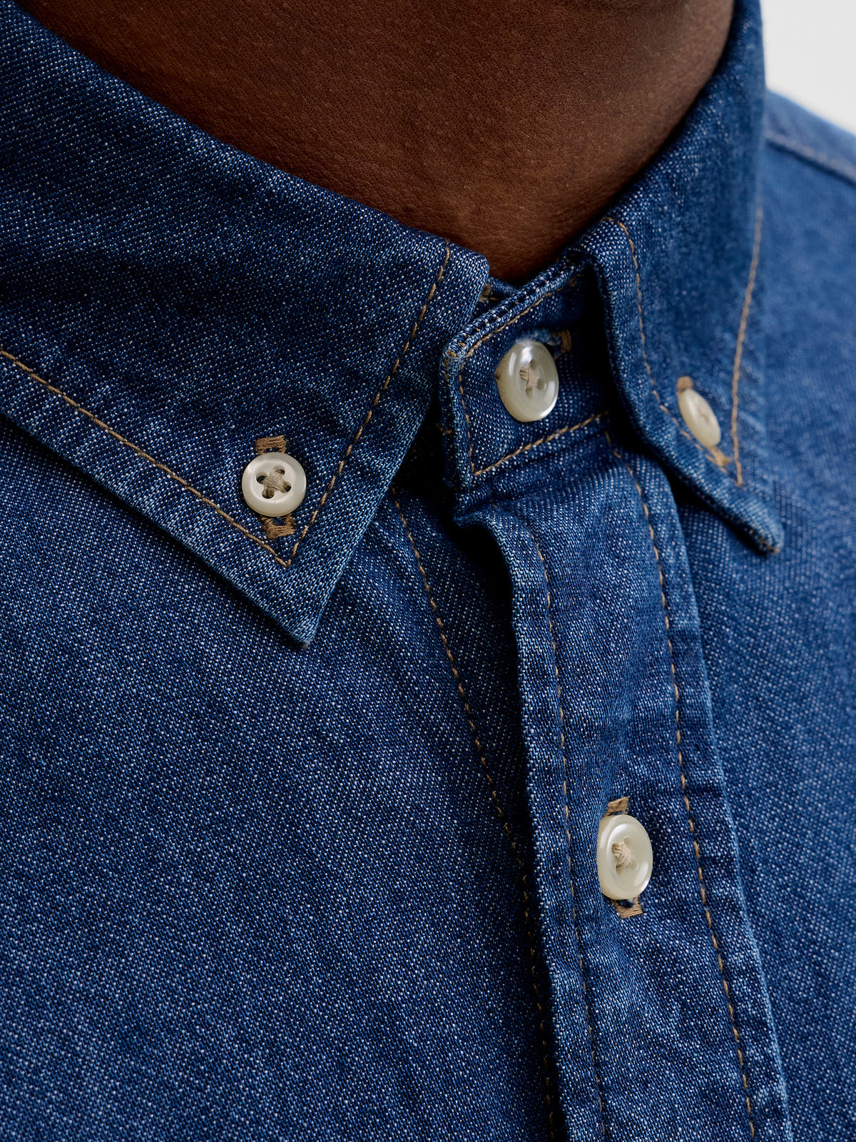 Μπλε Denim Πουκάμισο JJ
