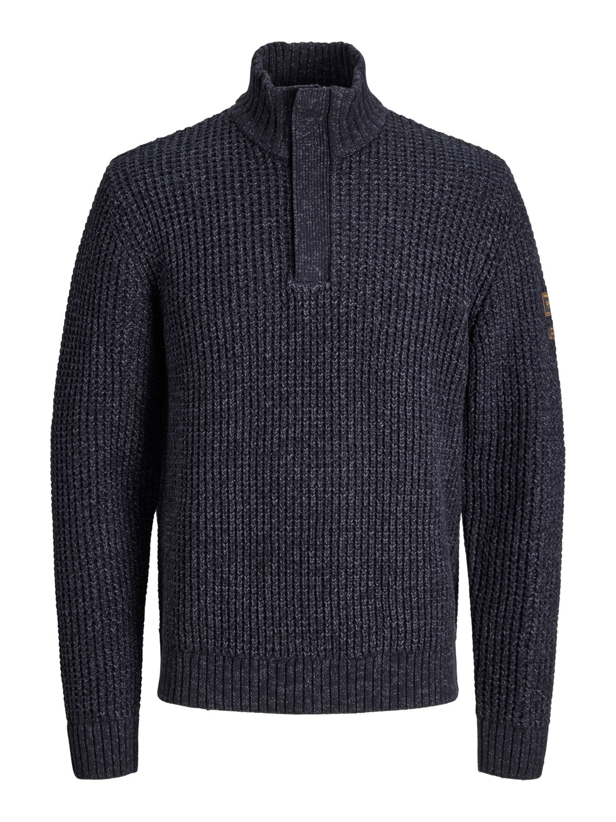 Πλεκτό με Ψηλό Γιακά και Half Zip JJ