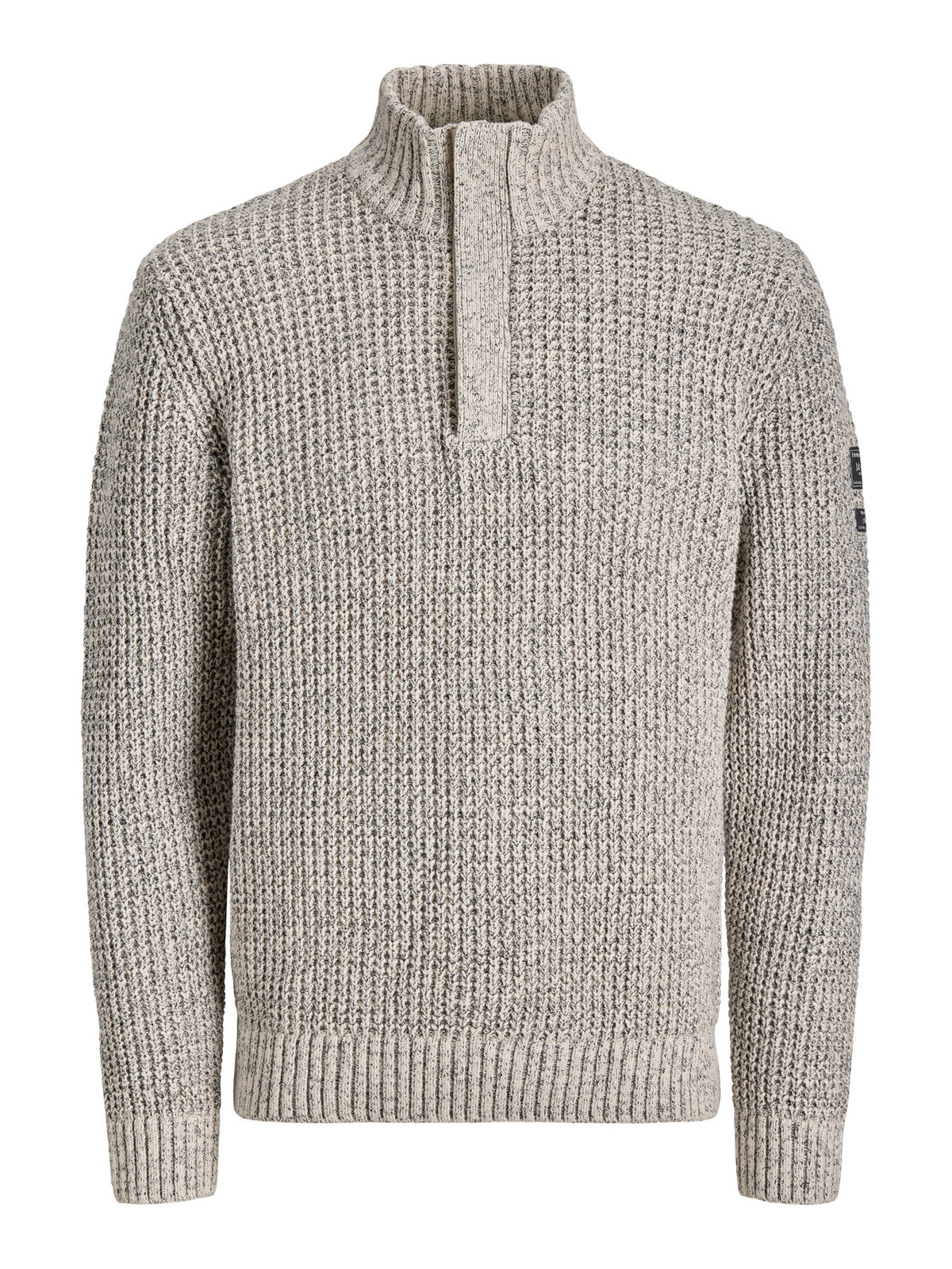 Πλεκτό με Ψηλό Γιακά και Half Zip JJ