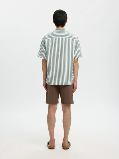 Ριγέ Κοντομάνικο Πουκάμισο Selected