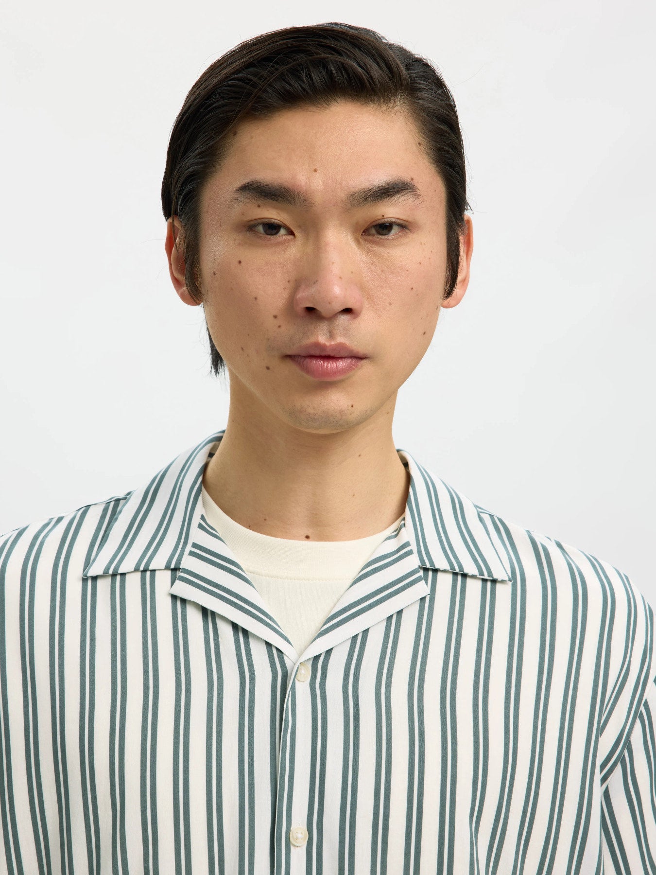 Ριγέ Κοντομάνικο Πουκάμισο Selected