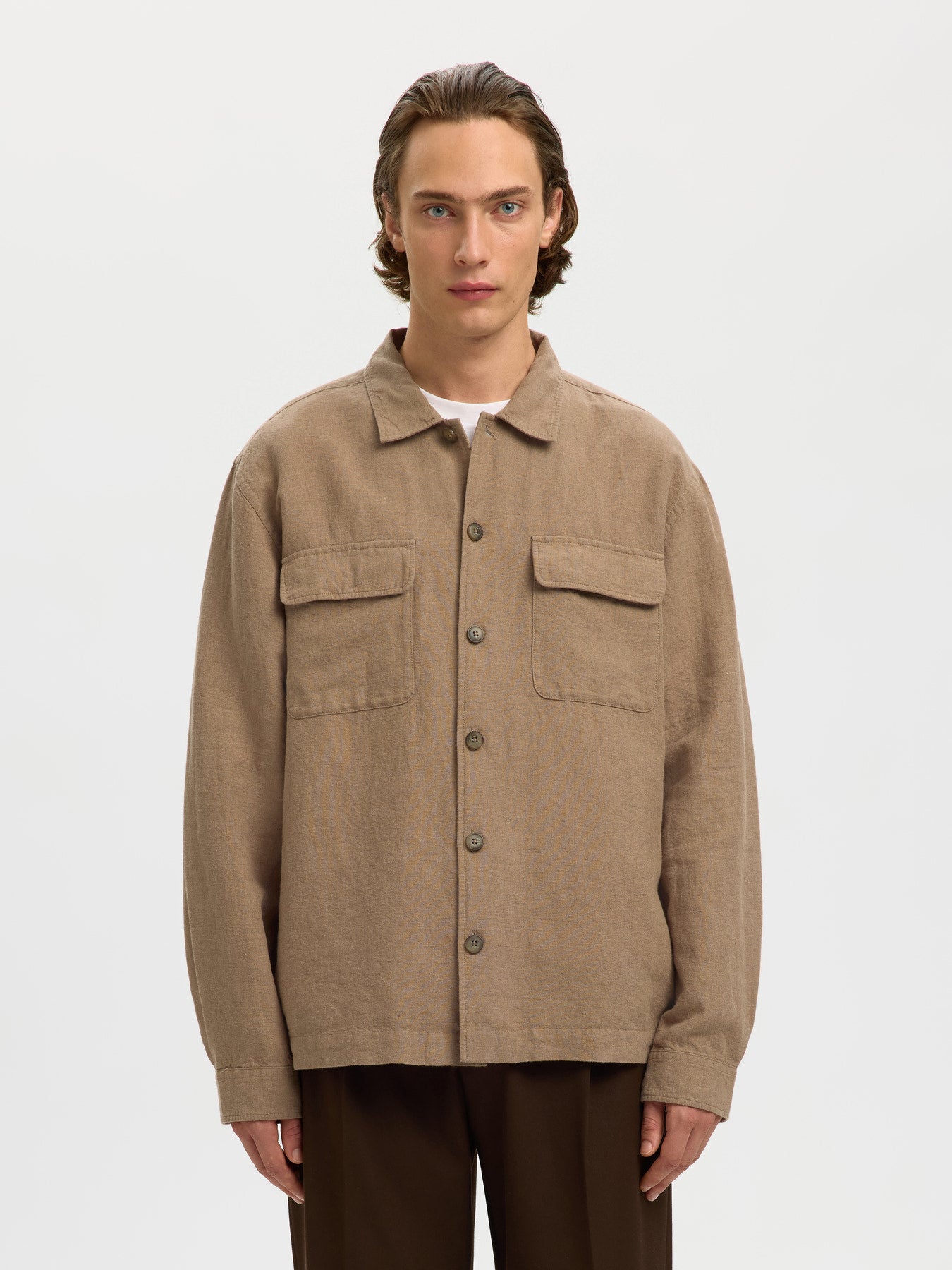 Λινό Overshirt Selected