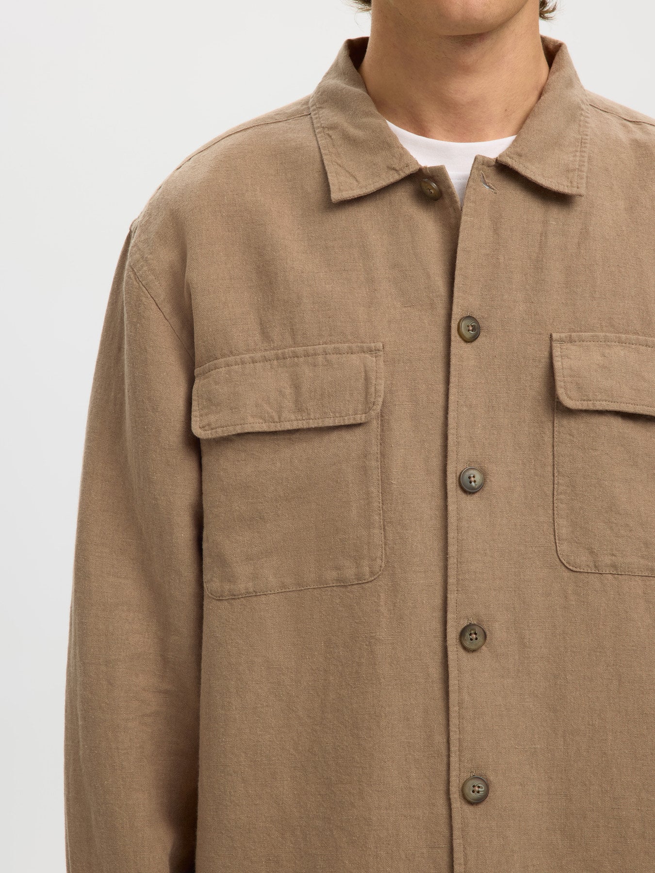 Λινό Overshirt Selected