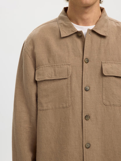 Λινό Overshirt Selected
