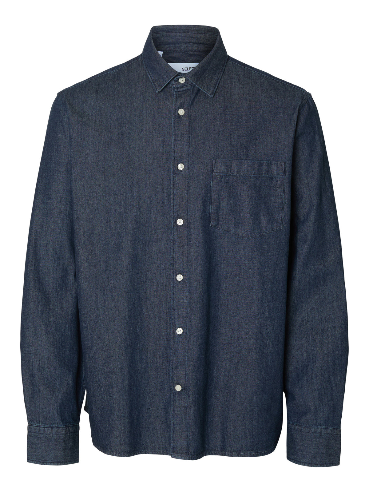Denim Πουκάμισο Σκούρο Μπλε Selected