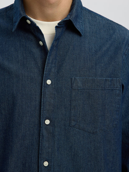 Denim Πουκάμισο Σκούρο Μπλε Selected