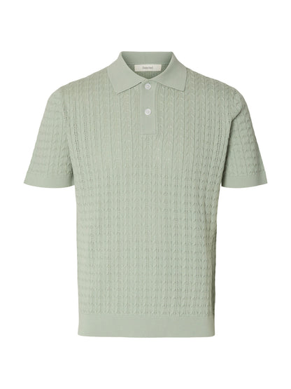 Πλεκτό Polo Φυστικί Selected