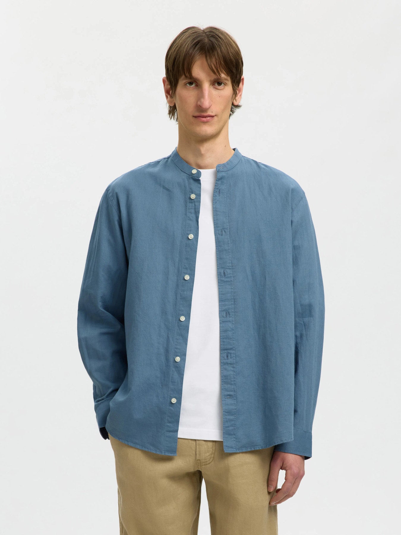 Λινό Μαο Πουκάμισο Selected