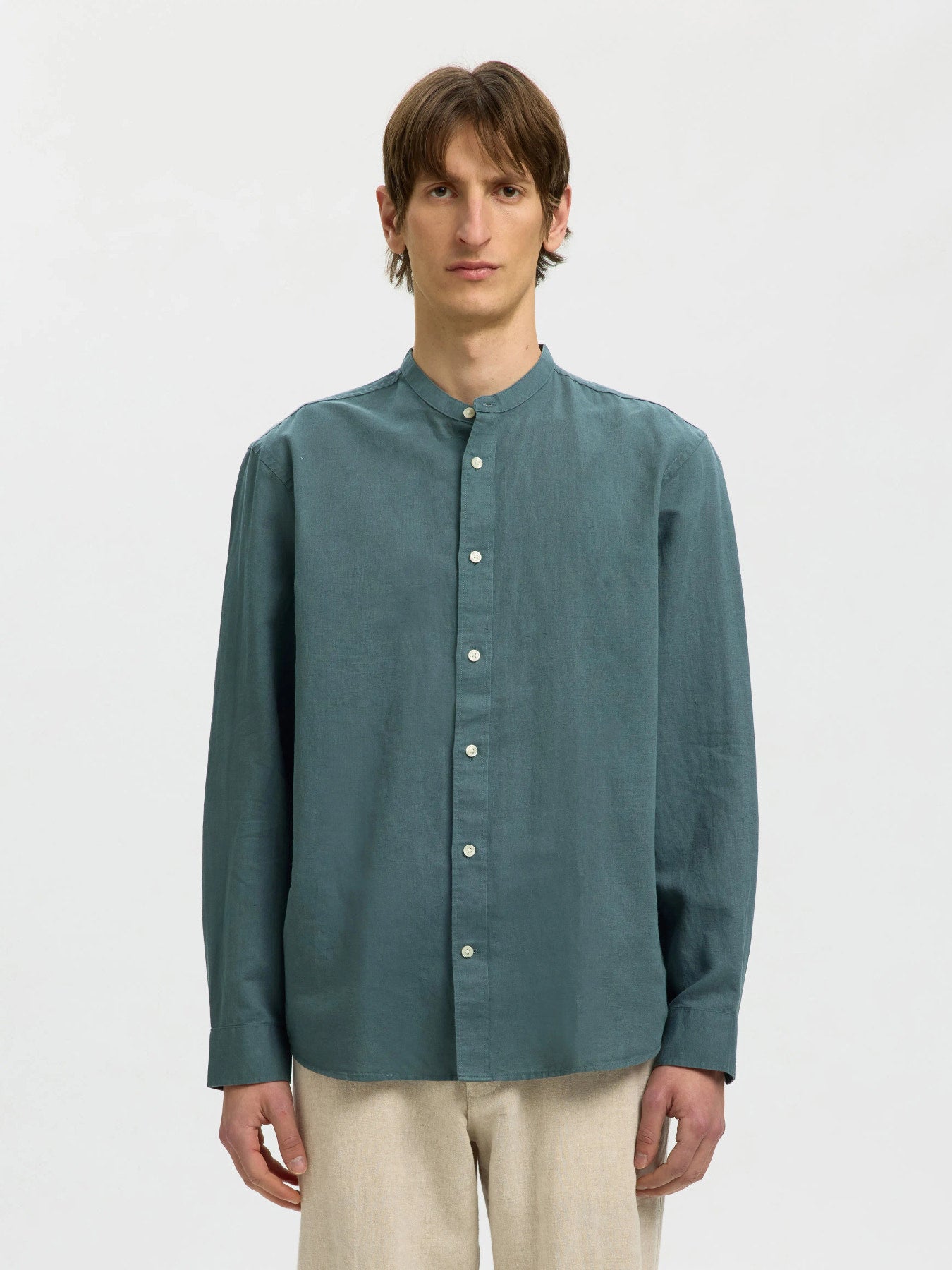 Λινό Μαο Πουκάμισο Selected