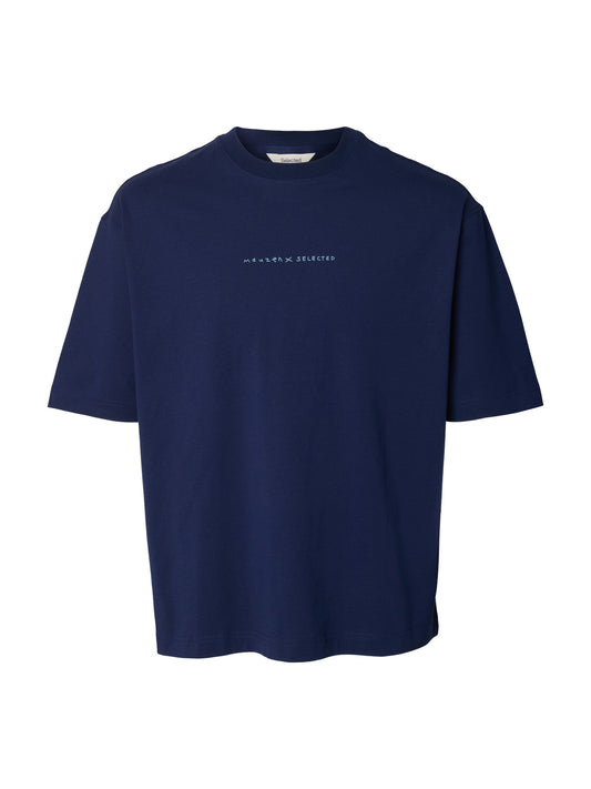 Oversized T-Shirt με Back Print Selected