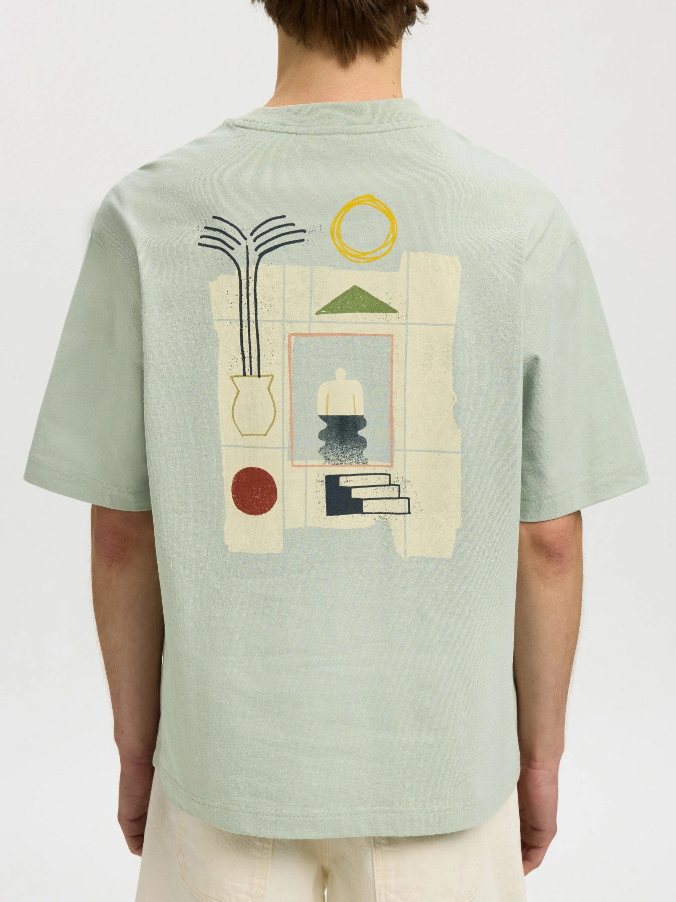 Oversized T-Shirt με Back Print Selected