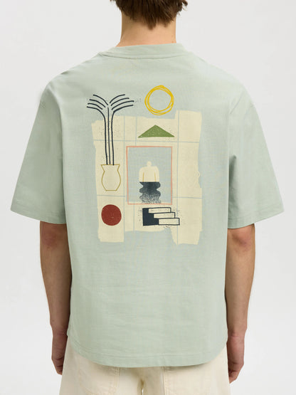 Oversized T-Shirt με Back Print Selected