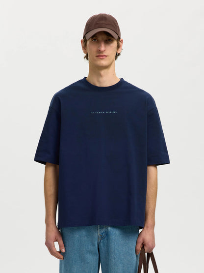 Oversized T-Shirt με Back Print Selected