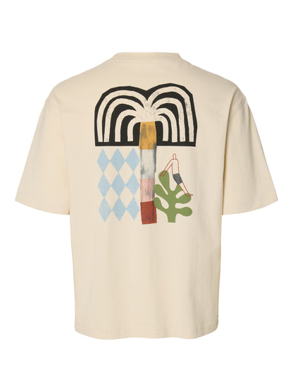 Oversized T-Shirt με Back Print Selected