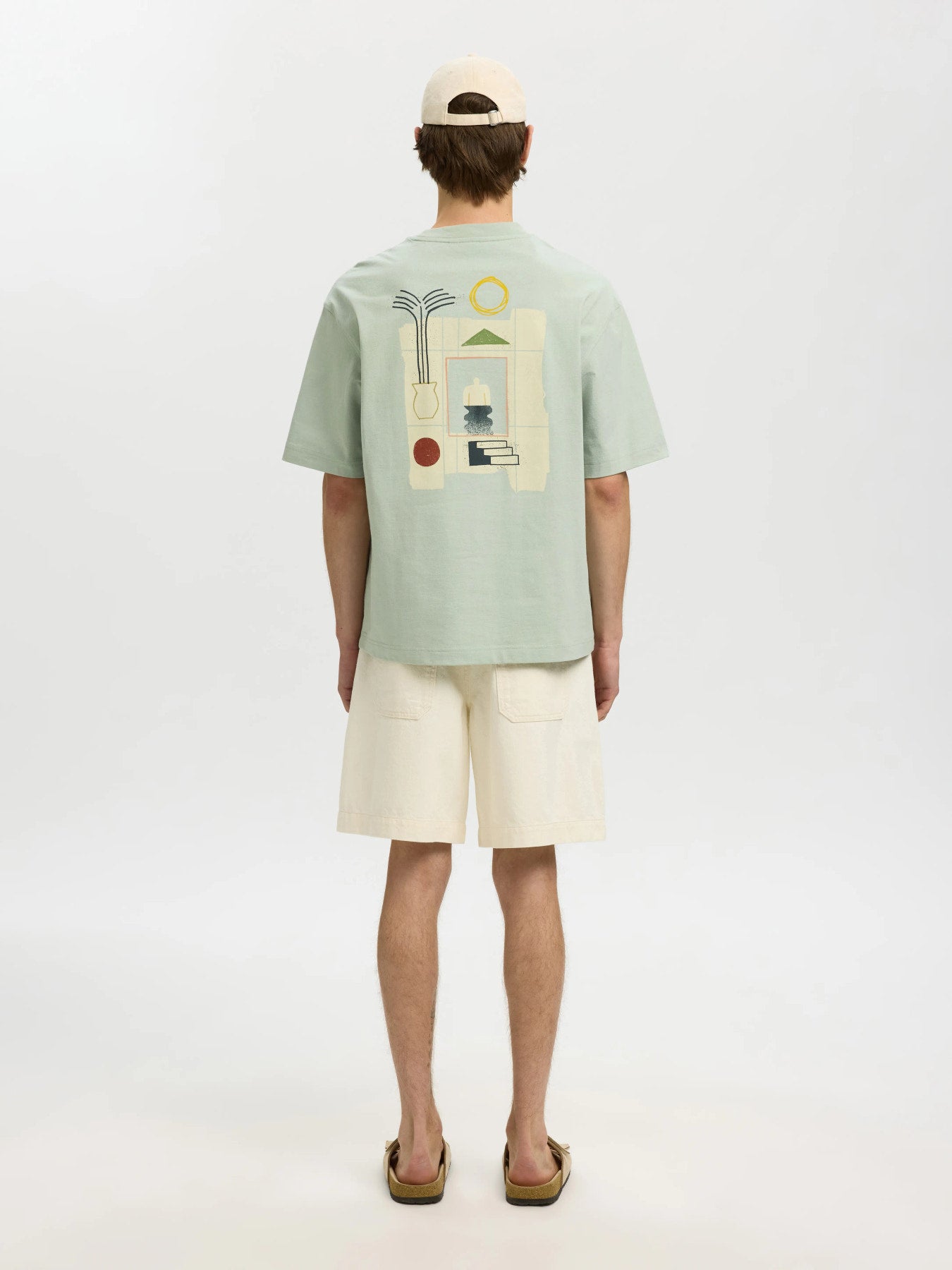 Oversized T-Shirt με Back Print Selected