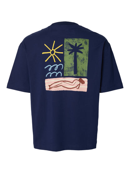 Oversized T-Shirt με Back Print Selected