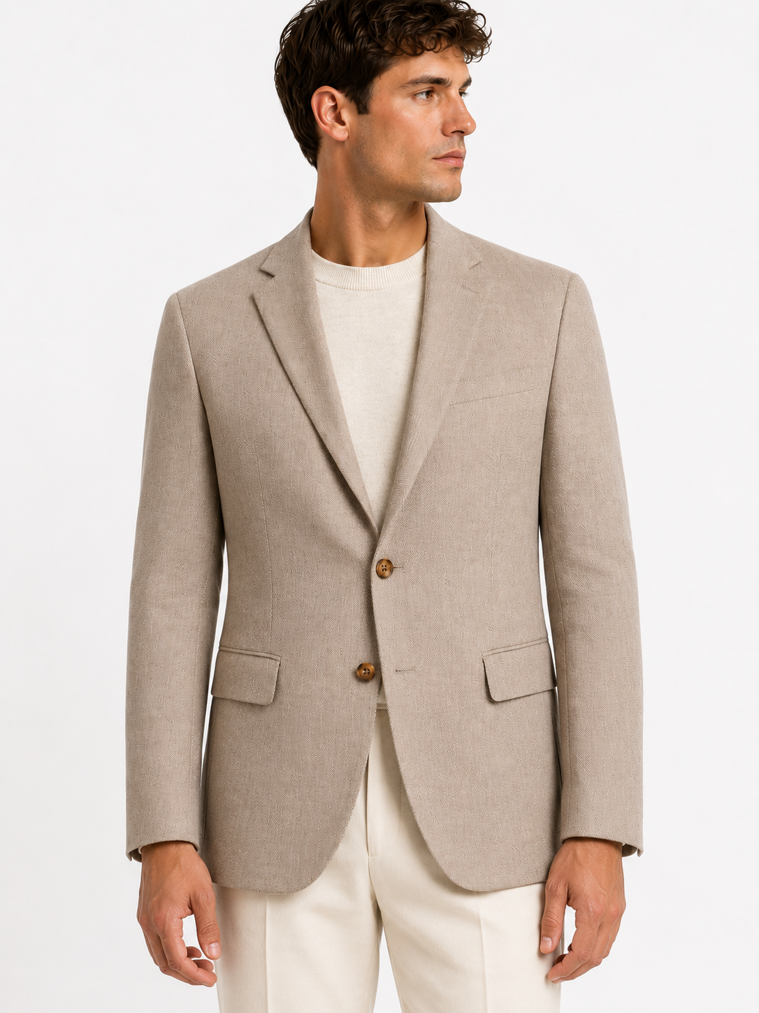 Λινο Σακάκι Slim Fit Premium