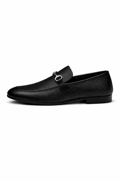 Δερμάτινα Loafers με Μεταλλικό Detail Made in Italy