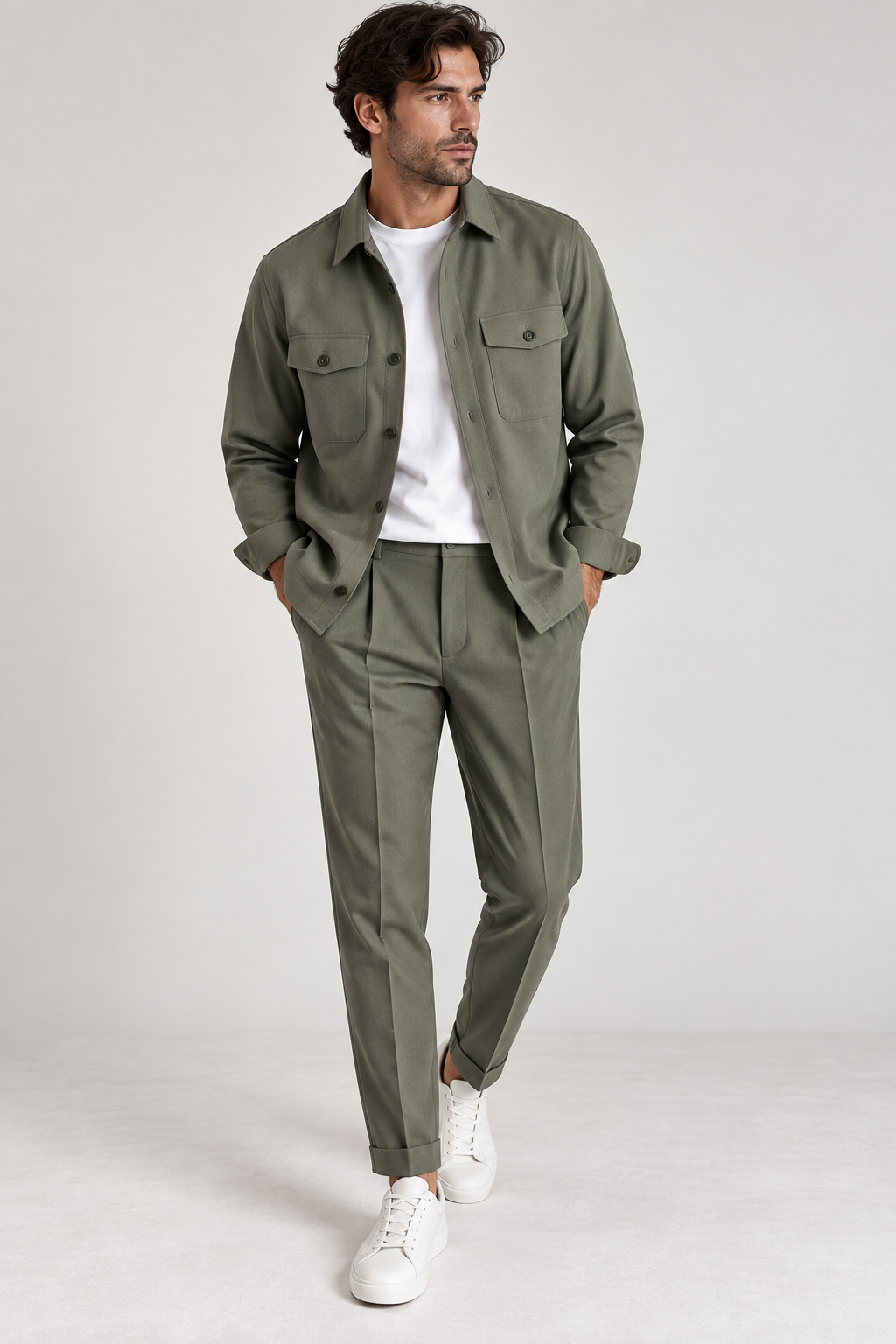 Minimal Overshirt Over D